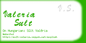 valeria sult business card